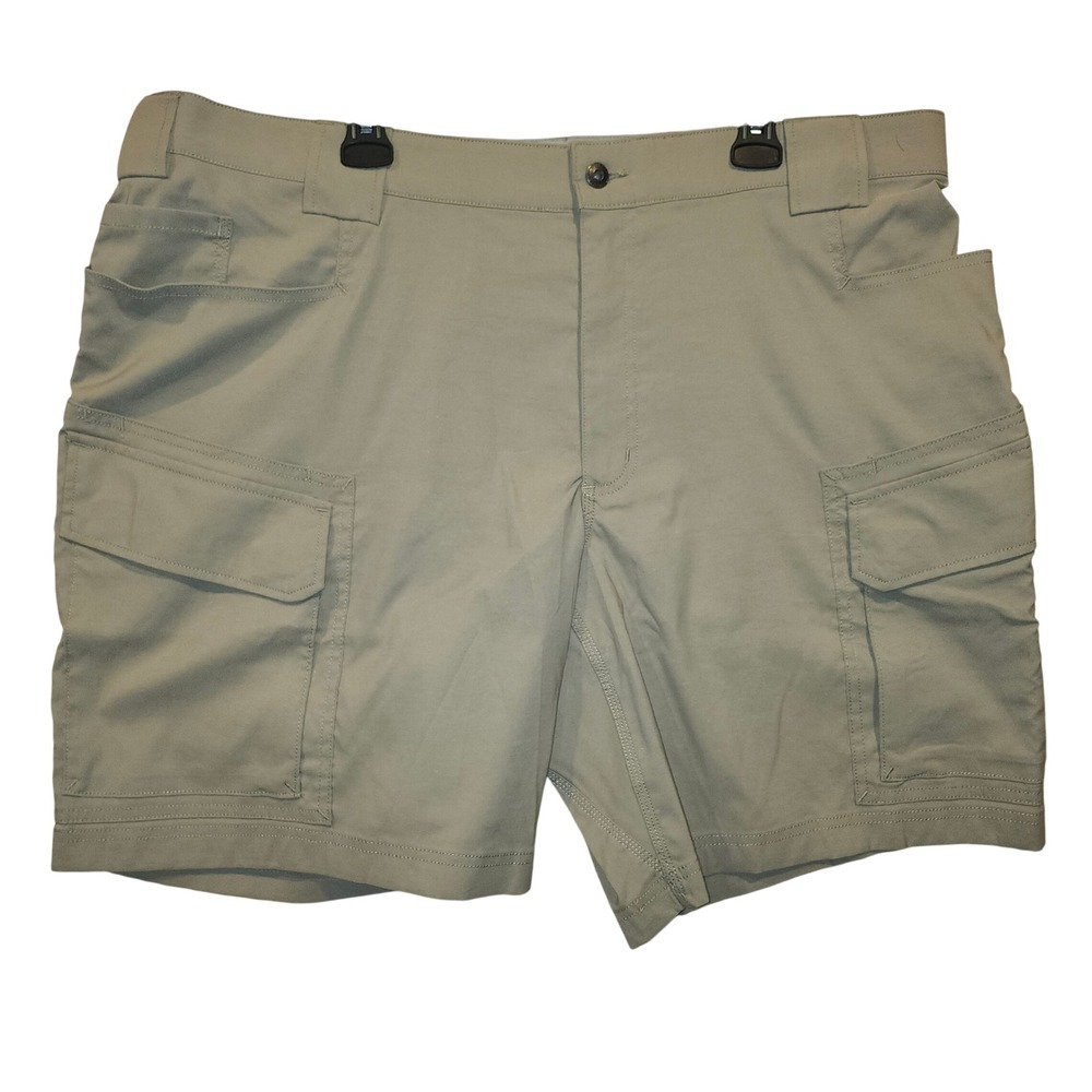 Duluth Trading Co DuluthFlex DOTF Relaxed Fit 9" Cargo Shorts Mens 40 Tan 46204